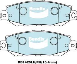 BENDIX DB1420 GCT - Тормозные колодки, дисковые, комплект autodnr.net