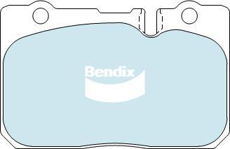 BENDIX DB1421 GCT - Тормозные колодки, дисковые, комплект autodnr.net