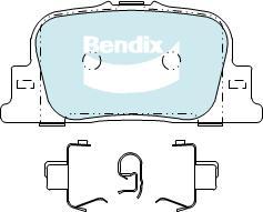 BENDIX DB1434 GCT - Тормозные колодки, дисковые, комплект autodnr.net