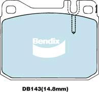 BENDIX DB143 GCT - Тормозные колодки, дисковые, комплект autodnr.net