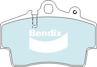 BENDIX DB1444 ULT - Тормозные колодки, дисковые, комплект autodnr.net