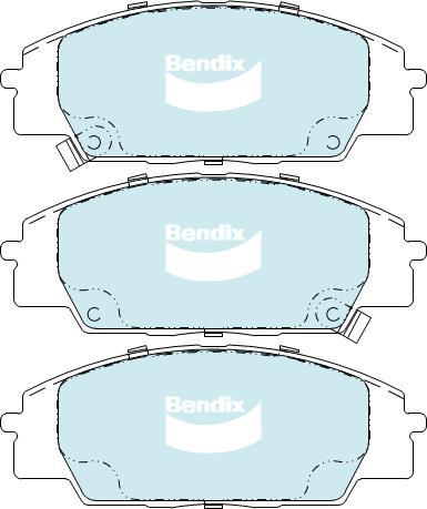 BENDIX DB1452 GCT - Тормозные колодки, дисковые, комплект autodnr.net