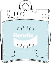 BENDIX DB1457 GCT - Тормозные колодки, дисковые, комплект autodnr.net