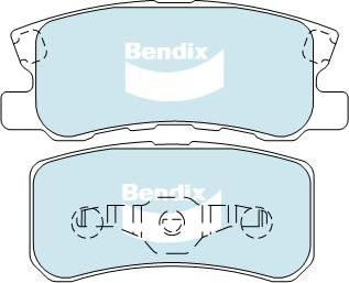 BENDIX DB1464 MKT - Тормозные колодки, дисковые, комплект autodnr.net