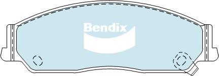 BENDIX DB1474 GCT - Гальмівні колодки, дискові гальма autocars.com.ua