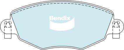 BENDIX DB1479 GCT - Тормозные колодки, дисковые, комплект autodnr.net