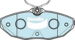 BENDIX DB1514 MKT - Тормозные колодки, дисковые, комплект avtokuzovplus.com.ua