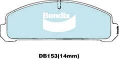 BENDIX DB153 GCT - Гальмівні колодки, дискові гальма autocars.com.ua