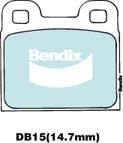 BENDIX DB15 GCT - Тормозные колодки, дисковые, комплект autodnr.net