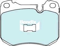 BENDIX DB165 GCT - Тормозные колодки, дисковые, комплект autodnr.net