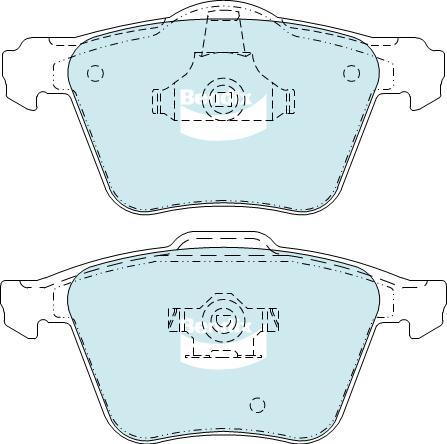 BENDIX DB1661 MKT - Тормозные колодки, дисковые, комплект autodnr.net