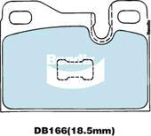 BENDIX DB166 GCT - Тормозные колодки, дисковые, комплект autodnr.net