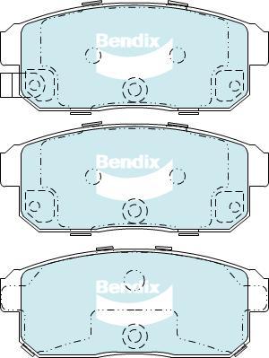 BENDIX DB1671 GCT - Тормозные колодки, дисковые, комплект autodnr.net