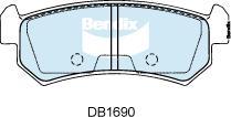 BENDIX DB1690 GCT - Тормозные колодки, дисковые, комплект autodnr.net