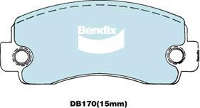 BENDIX DB170 GCT - Тормозные колодки, дисковые, комплект autodnr.net