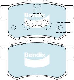 BENDIX DB1728 4WD - Тормозные колодки, дисковые, комплект autodnr.net