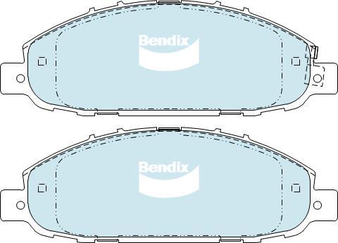 BENDIX DB1769 4WD - Гальмівні колодки, дискові гальма autocars.com.ua
