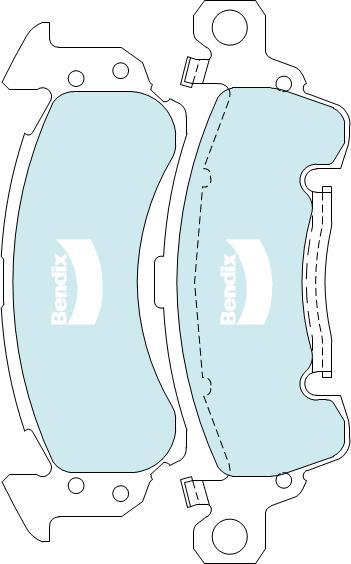BENDIX DB1771 MKT - Гальмівні колодки, дискові гальма autocars.com.ua