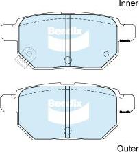 BENDIX DB1786 GCT - Тормозные колодки, дисковые, комплект autodnr.net