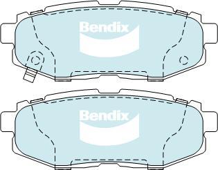 BENDIX DB1789 4WD - Тормозные колодки, дисковые, комплект autodnr.net