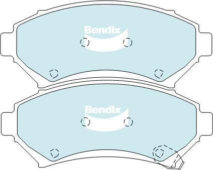 BENDIX DB1823 GCT - Тормозные колодки, дисковые, комплект autodnr.net