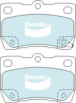 BENDIX DB1854 MKT - Тормозные колодки, дисковые, комплект autodnr.net