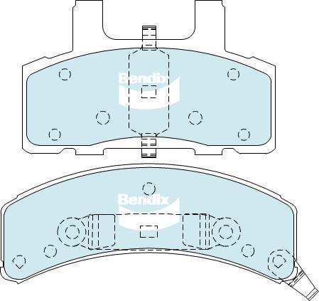 BENDIX DB1900 GCT - Гальмівні колодки, дискові гальма autocars.com.ua