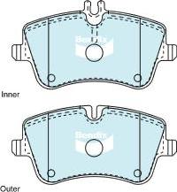 BENDIX DB1921 EURO+ - Тормозные колодки, дисковые, комплект autodnr.net