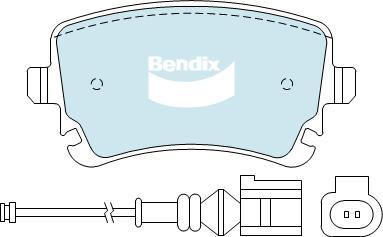 BENDIX DB1956 MKT - Тормозные колодки, дисковые, комплект autodnr.net