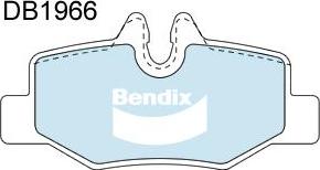 BENDIX DB1966 EURO+ - Тормозные колодки, дисковые, комплект autodnr.net