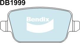 BENDIX DB1999 4WD - Тормозные колодки, дисковые, комплект autodnr.net