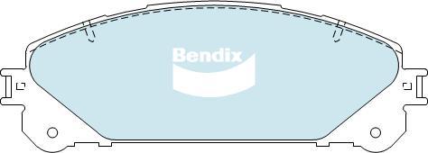 BENDIX DB2004 GCT - Тормозные колодки, дисковые, комплект avtokuzovplus.com.ua