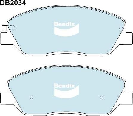 BENDIX DB2034 4WD - Тормозные колодки, дисковые, комплект autodnr.net