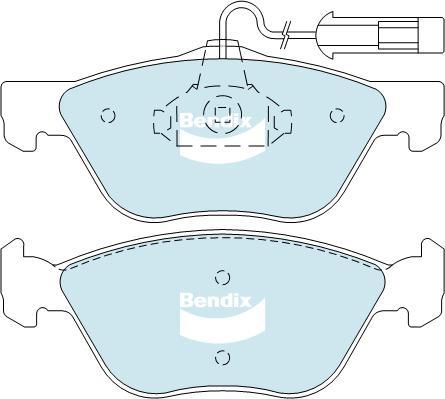 BENDIX DB2036 EURO+ - Тормозные колодки, дисковые, комплект avtokuzovplus.com.ua