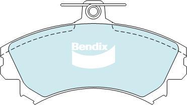 BENDIX DB2059 GCT - Тормозные колодки, дисковые, комплект avtokuzovplus.com.ua