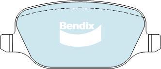 BENDIX DB2068 MKT - Тормозные колодки, дисковые, комплект autodnr.net