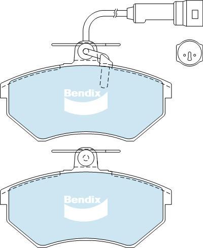 BENDIX DB2069 GCT - Гальмівні колодки, дискові гальма autocars.com.ua