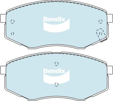 BENDIX DB2072 MKT - Тормозные колодки, дисковые, комплект autodnr.net