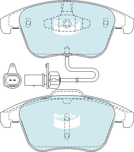 BENDIX DB2184 MKT - Тормозные колодки, дисковые, комплект autodnr.net