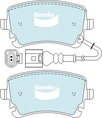 BENDIX DB2192 EURO+ - Тормозные колодки, дисковые, комплект autodnr.net