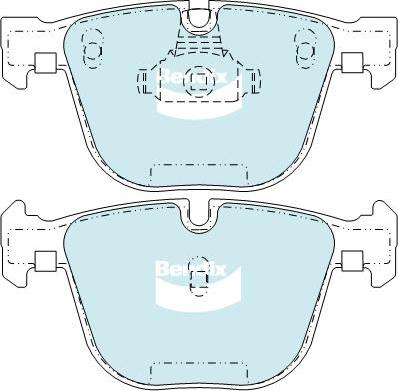 BENDIX DB2197 EURO+ - Тормозные колодки, дисковые, комплект autodnr.net