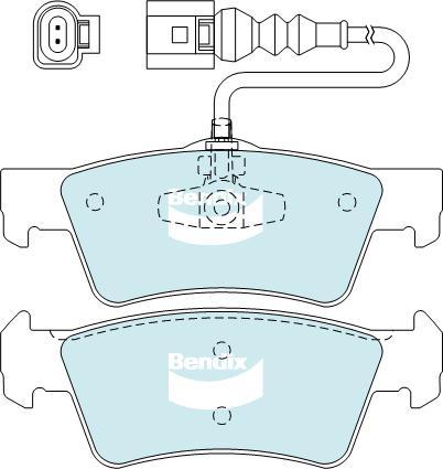 BENDIX DB2201 EURO+ - Тормозные колодки, дисковые, комплект autodnr.net