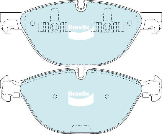 BENDIX DB2209 GCT - Тормозные колодки, дисковые, комплект autodnr.net