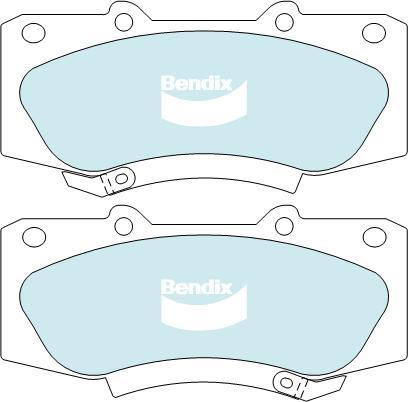 BENDIX DB2221 MKT - Тормозные колодки, дисковые, комплект autodnr.net