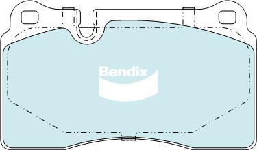 BENDIX DB2228 4WD - Тормозные колодки, дисковые, комплект avtokuzovplus.com.ua