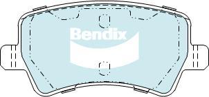 BENDIX DB2234 EURO+ - Тормозные колодки, дисковые, комплект autodnr.net