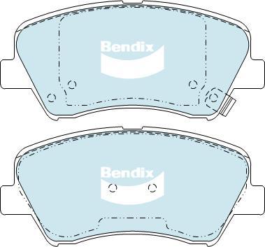 BENDIX DB2240 GCT - Тормозные колодки, дисковые, комплект autodnr.net