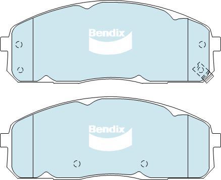 BENDIX DB2249 GCT - Тормозные колодки, дисковые, комплект autodnr.net