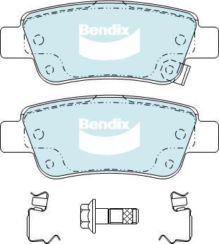 BENDIX DB2256 GCT - Тормозные колодки, дисковые, комплект autodnr.net