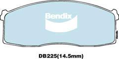 BENDIX DB225 GCT - Тормозные колодки, дисковые, комплект autodnr.net